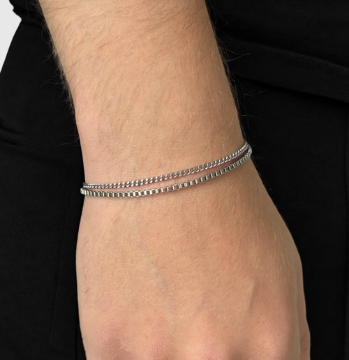 Box/Cuban Bracelet Bundle · 2 mm